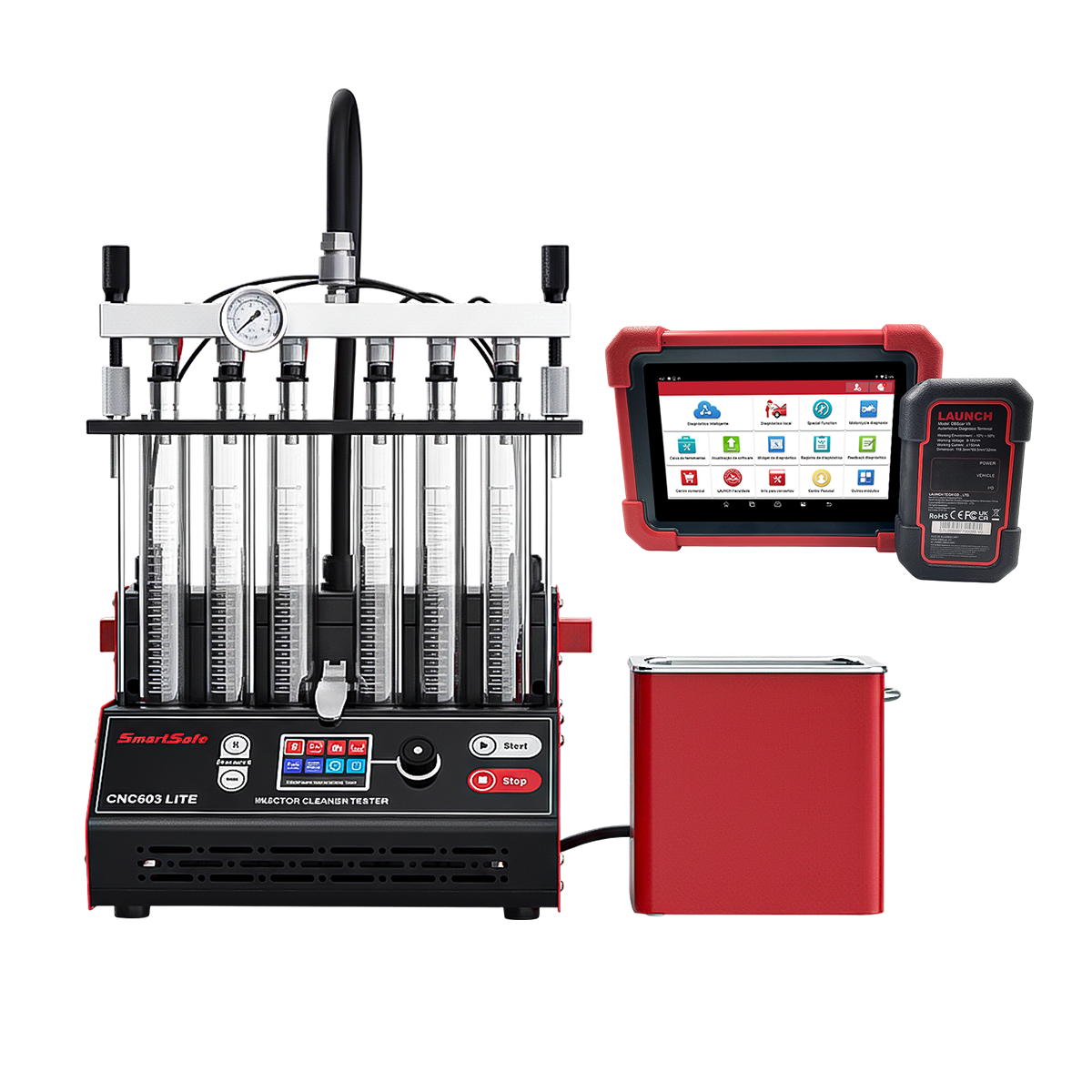 Combo Profissional – Launch 919 DTEA PRO + Limpeza de Bicos Injetores CNC 603