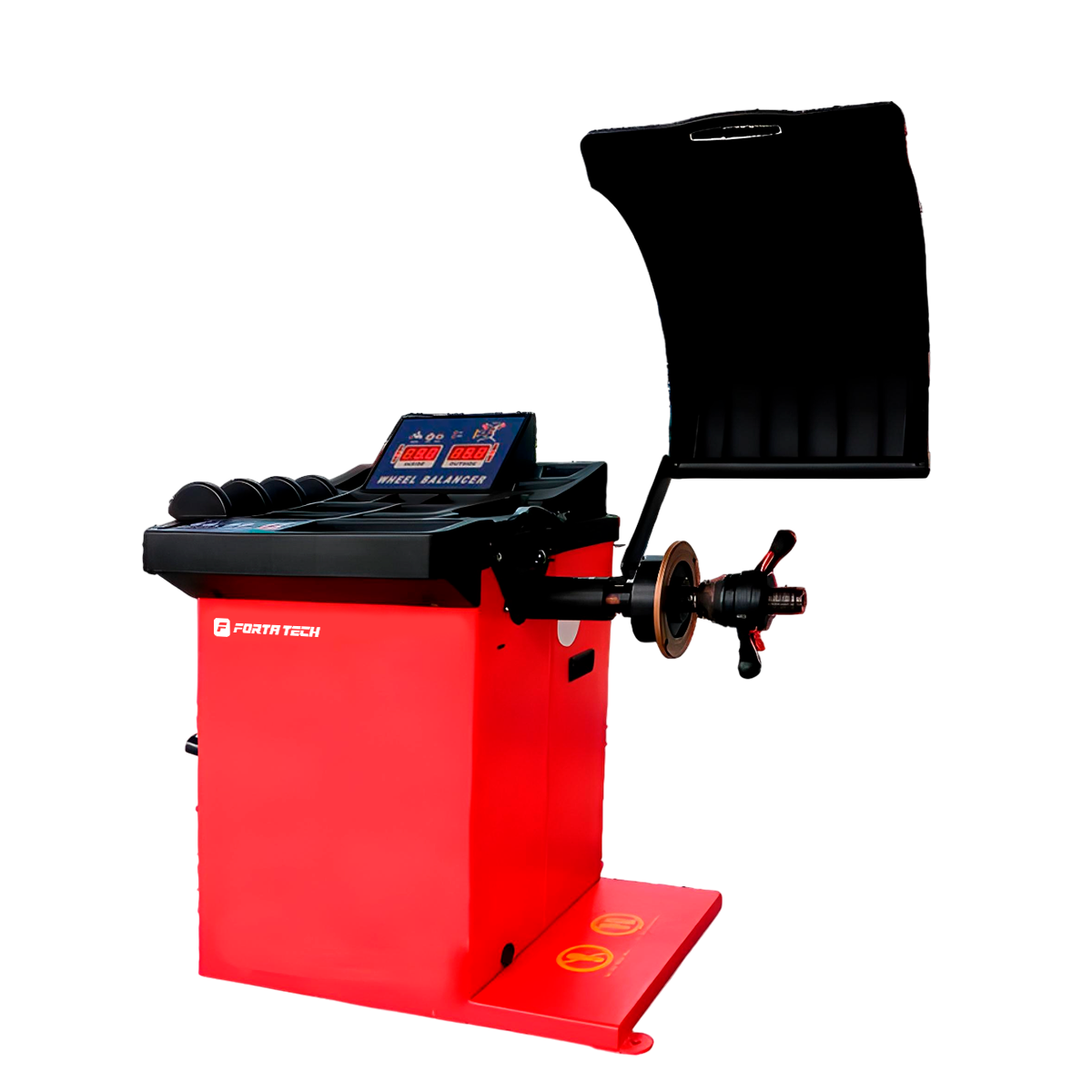Equilibradora de ruedas Forta Tech B102 roja