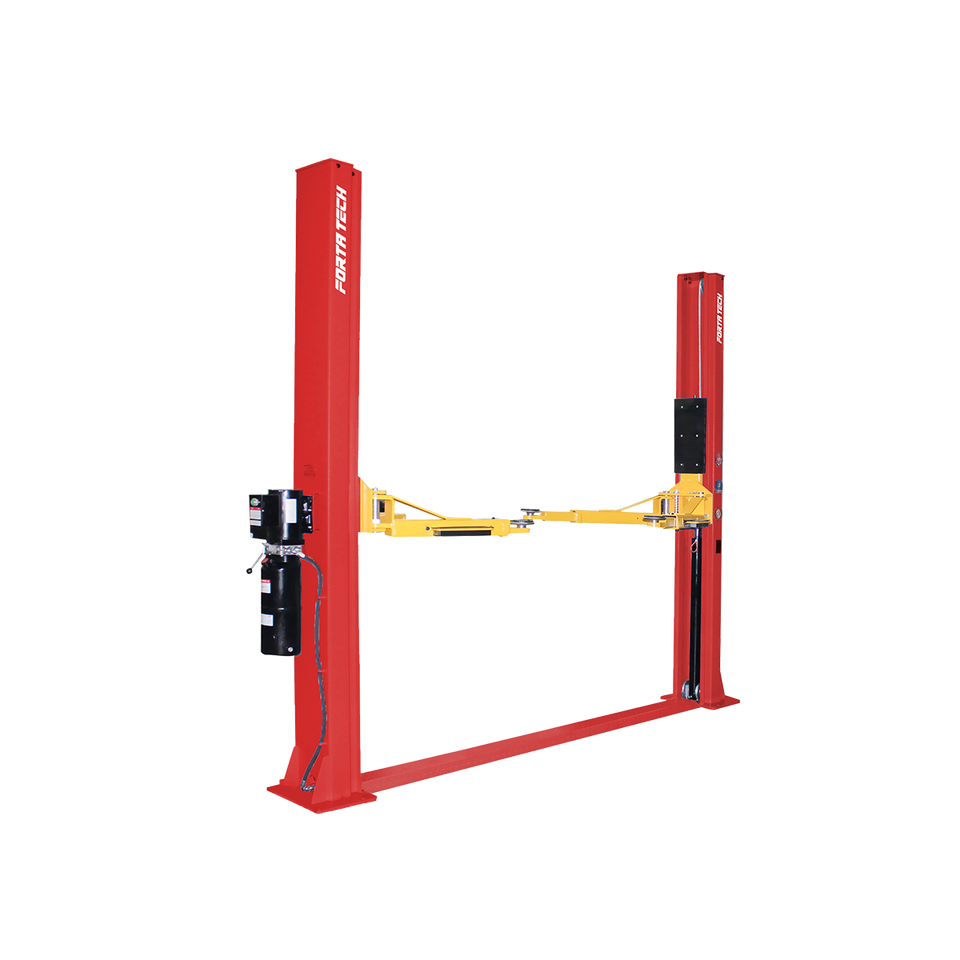 Elevador Hidráulico Forta Tech EB452 Base Inferior 2 Destrav. 4.5 TON Vermelho