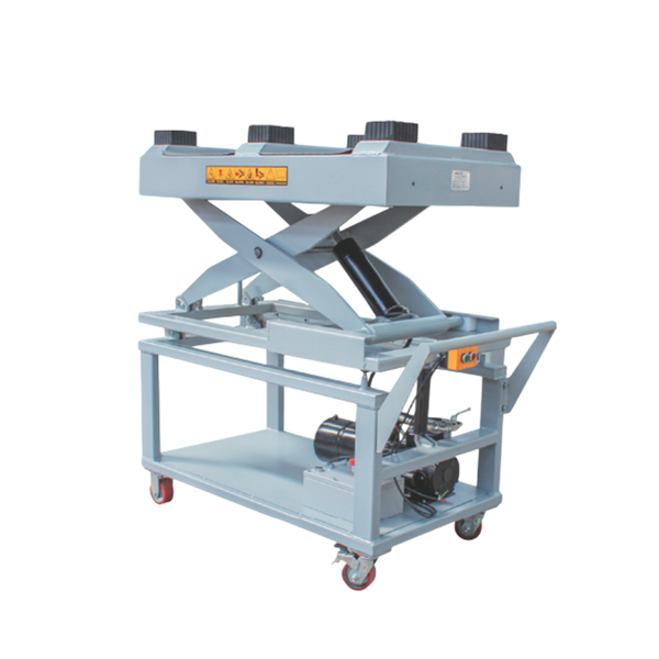 ELEVADOR ELETRICO COM MESA FORTA TECH EEV15 PARA BATERIAS DE VHE 1.5TON CINZA
