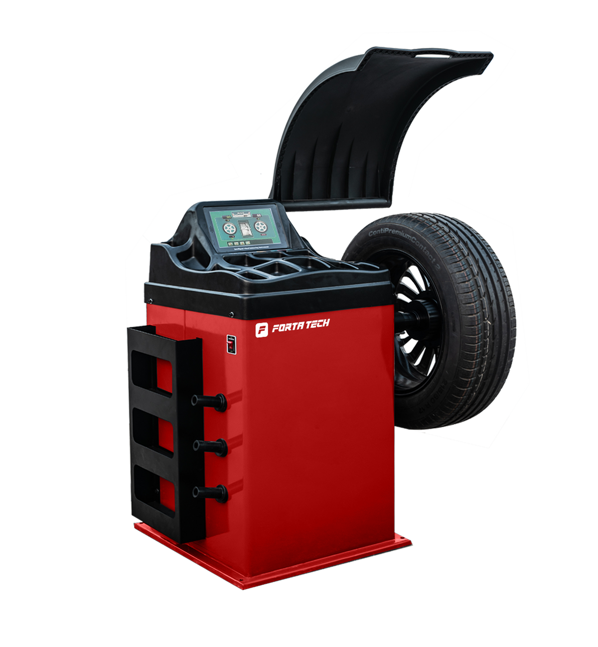 Equilibradora de ruedas Touch Forta Tech Spin 500 - SP500 - roja