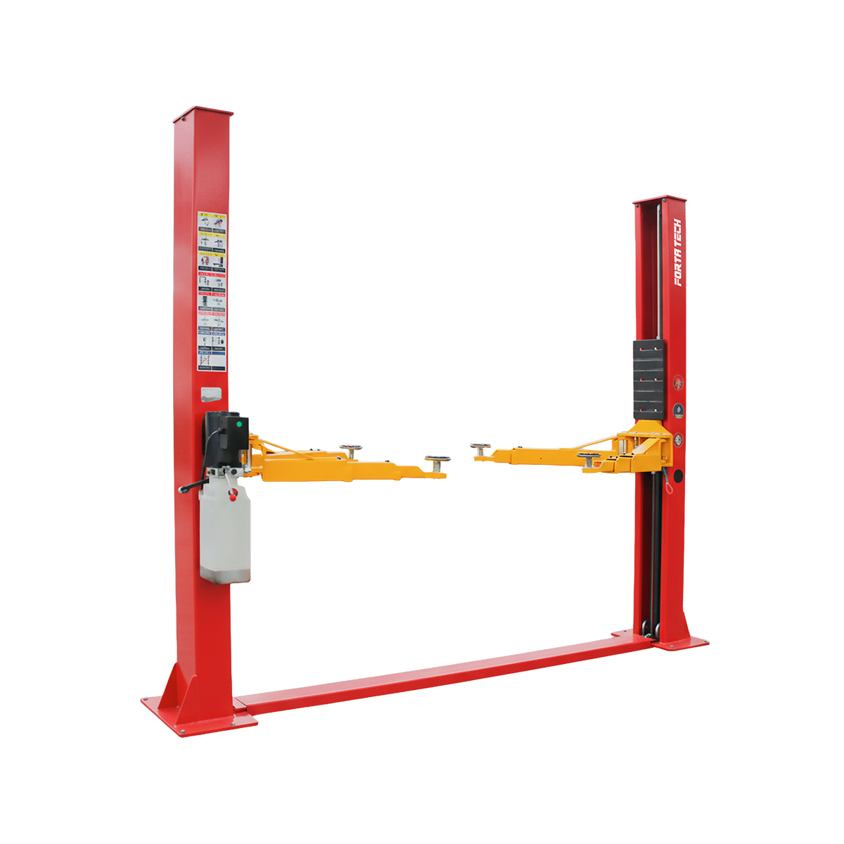 Elevador hidráulico Forta Tech EB352 base inferior 2 destrav. 3.5 ton vermelho