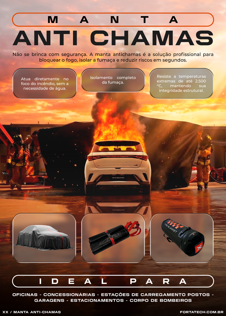 Manta Anti-Chamas Pro X