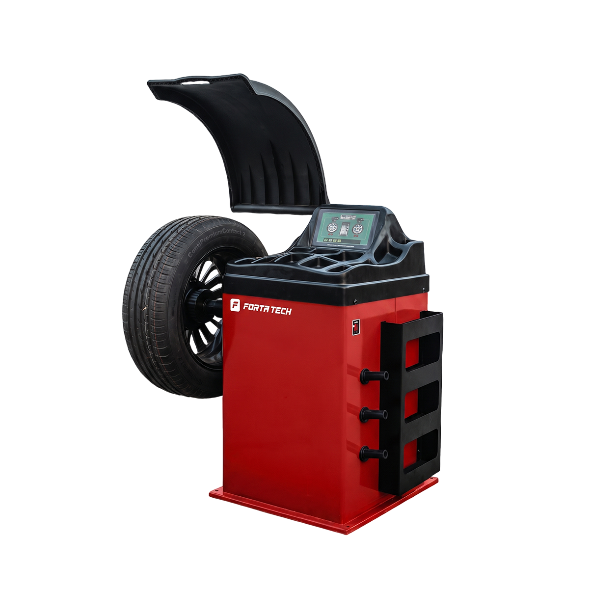 Equilibradora de ruedas Touch Forta Tech Spin 500 - SP500 - roja