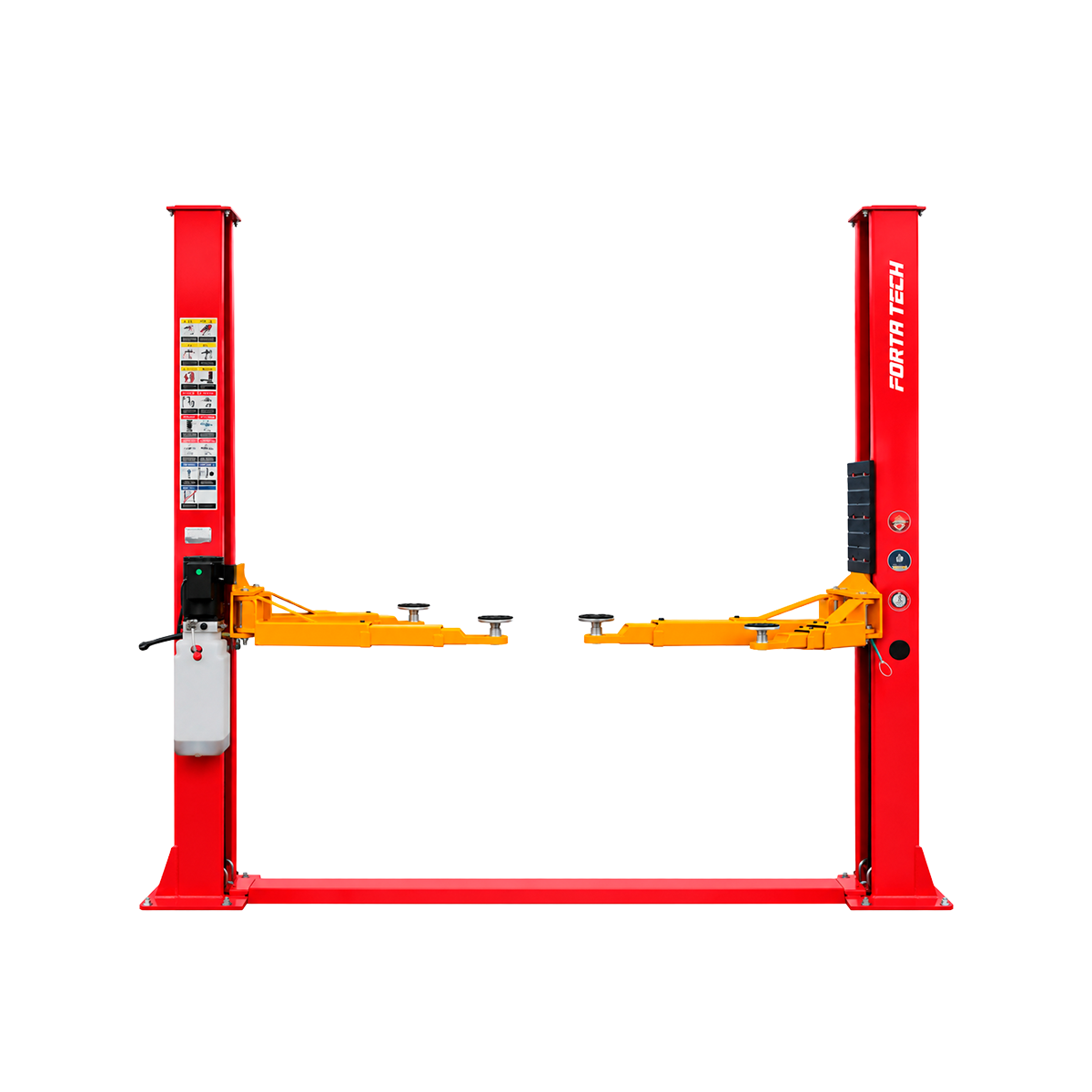 Elevador hidráulico Forta Tech EB352 base inferior 2 destrav. 3.5 ton vermelho