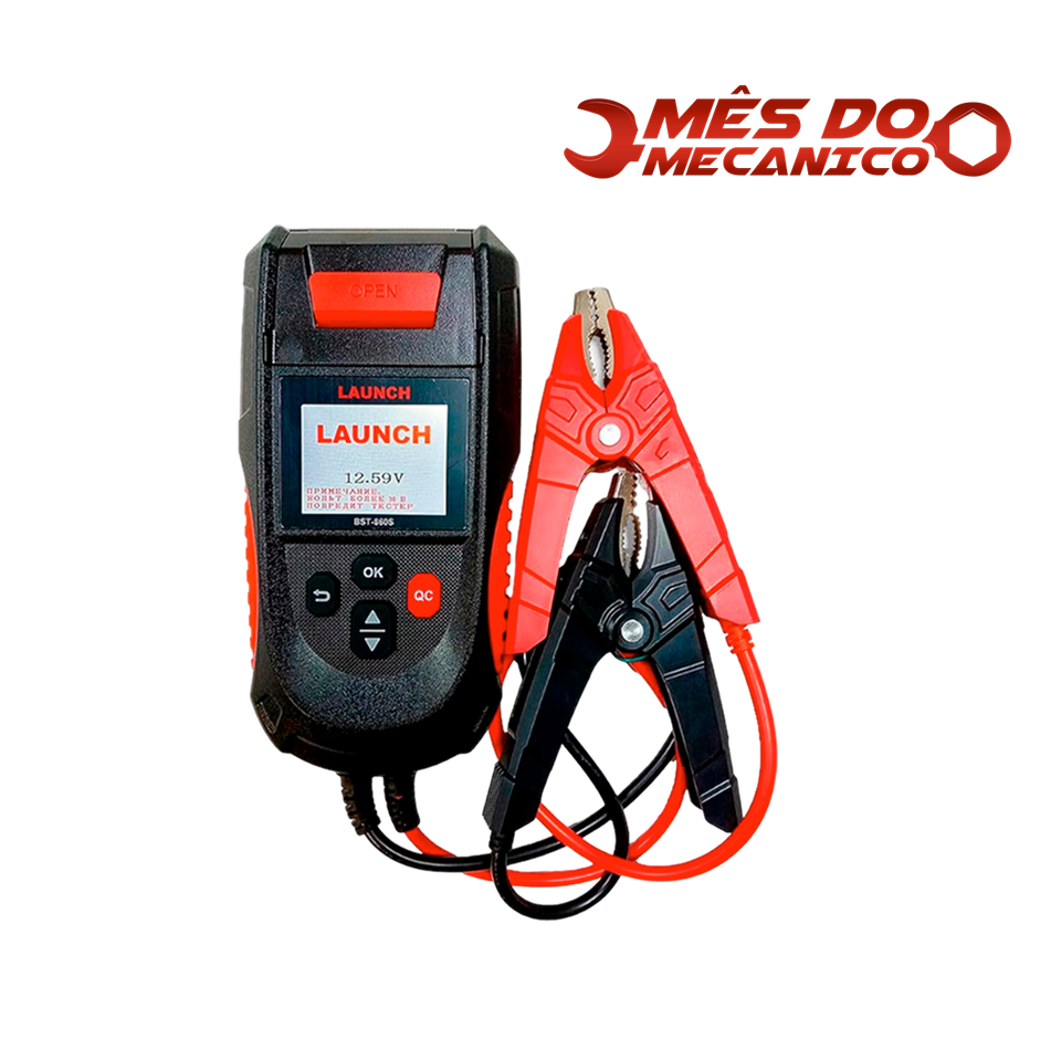 Testador de Baterias LAUNCH BST-860S com Impressora Integrada