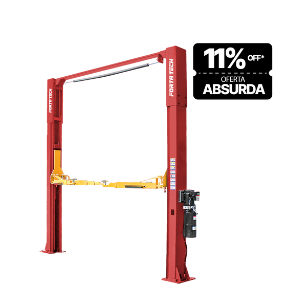 ELEVADOR HIDRAULICO FORTA TECH EP452 PORTICO 2 DESTRAV. 4.5 TON VERMELHO