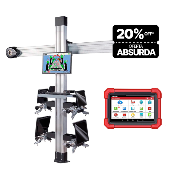 Combo Scanner X-431 PRO SE Lite Launch + Alinhadora 3D Torre Fixa Essence