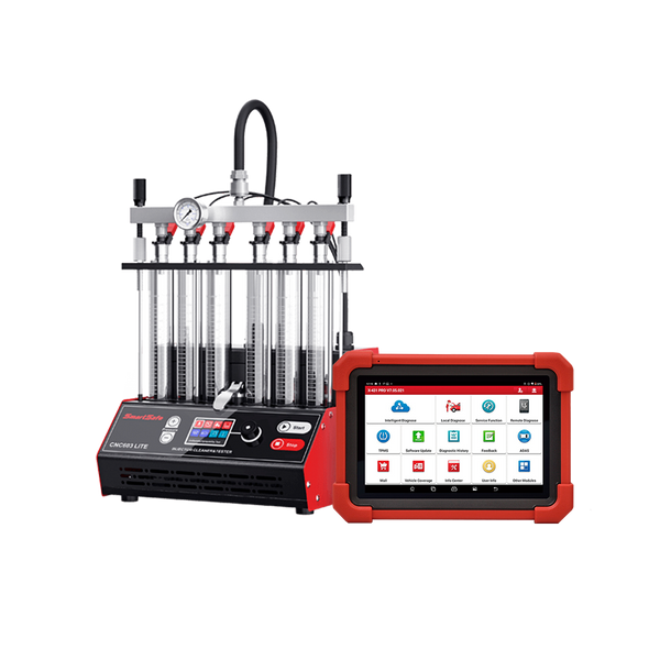 Combo Scanner X-431 PRO SE +Teste e Limpeza de Bicos Injetores CNC 603 Lite