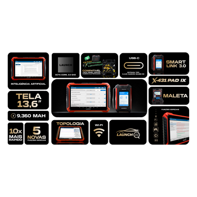 X-431 PAD IX da Launch: Tecnologia de Ponta para Diagnóstico Automotivo