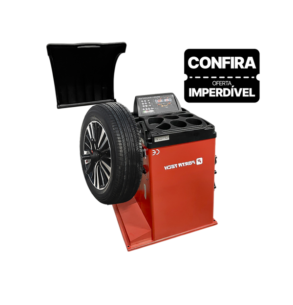 Balanceadora De Rodas Laser Forta Tech Spin 200 - SP200 - Vermelha