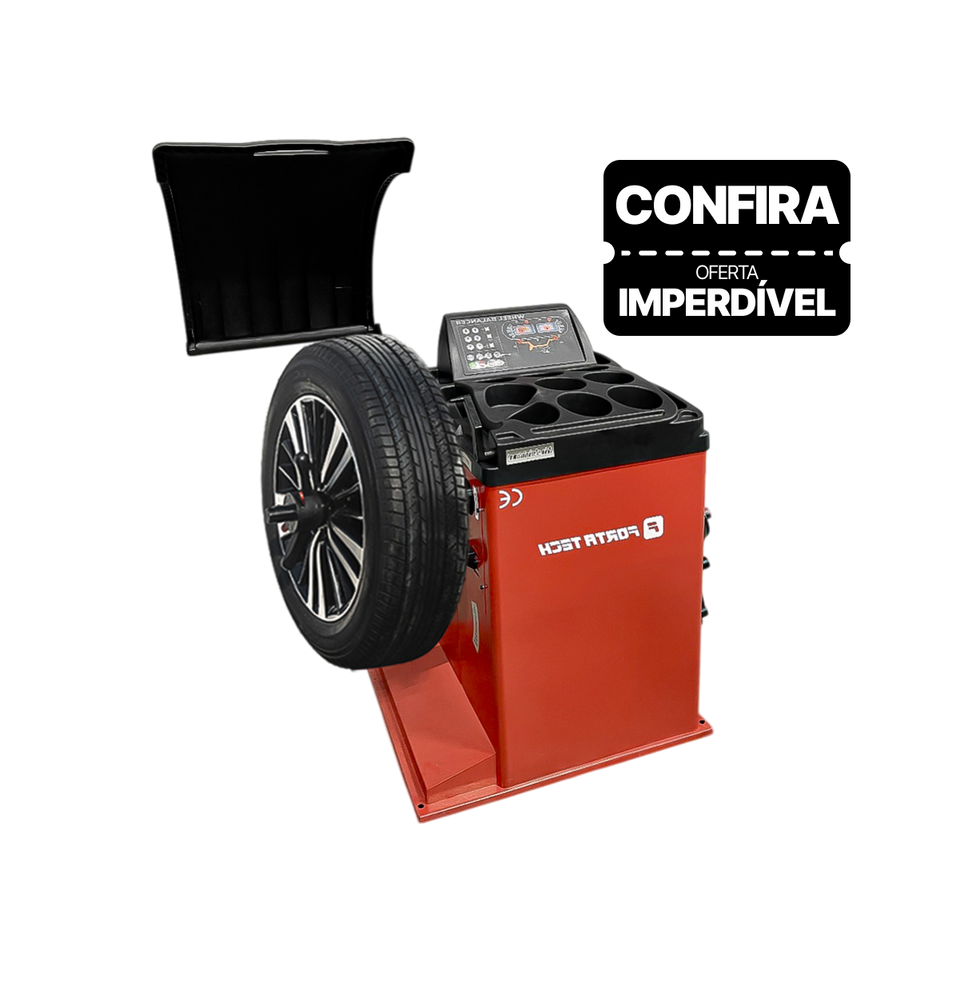 Balanceadora De Rodas Laser Forta Tech Spin 200 - SP200 - Vermelha