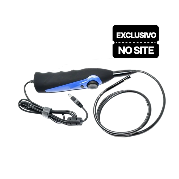CAMERA DE INSPECAO - ENDOSCOPIO COM CABO FLEXIVEL E DUAS CAMERAS