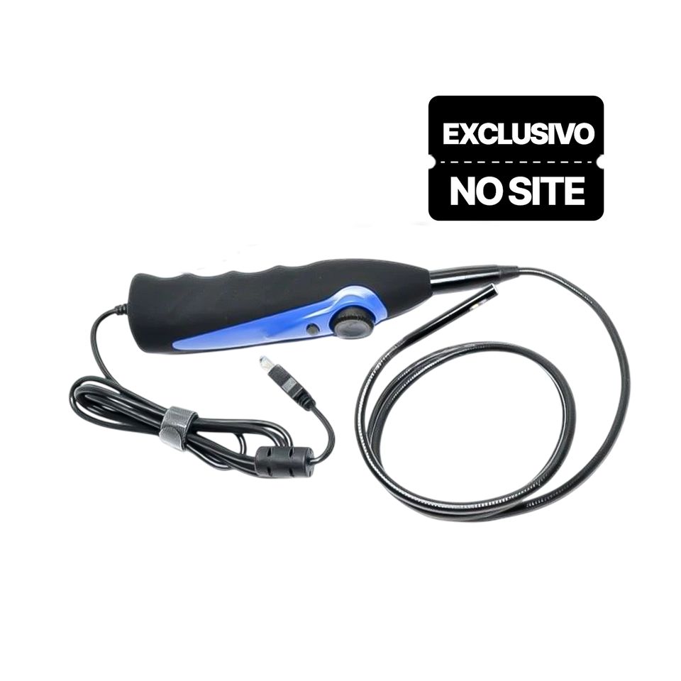 CAMERA DE INSPECAO - ENDOSCOPIO COM CABO FLEXIVEL E DUAS CAMERAS
